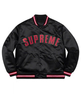 supreme satin varsity jacket